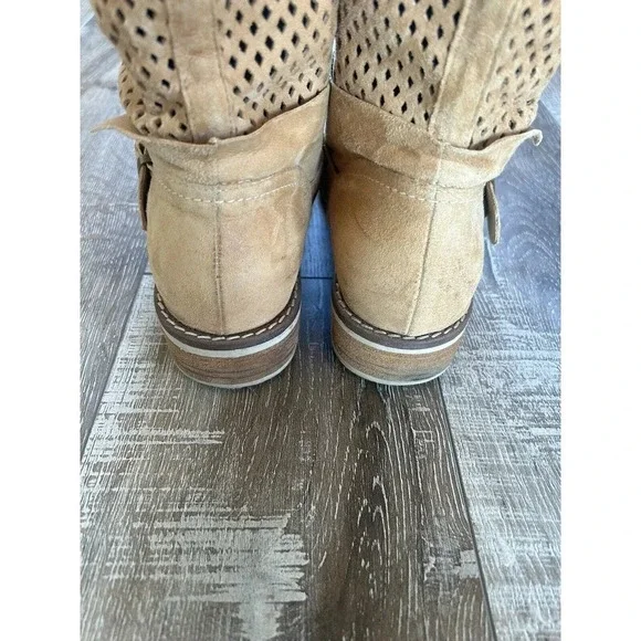 Sundance Women’s Leather Boots Size 38 (7.5-8) Tan - Picture 10 of 12